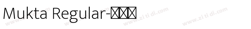 Mukta Regular字体转换